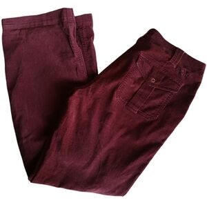 Horny Toad Burgundy Corduroy Pants Sz 6